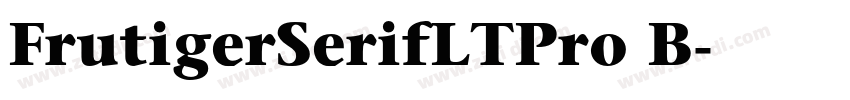 FrutigerSerifLTPro B字体转换